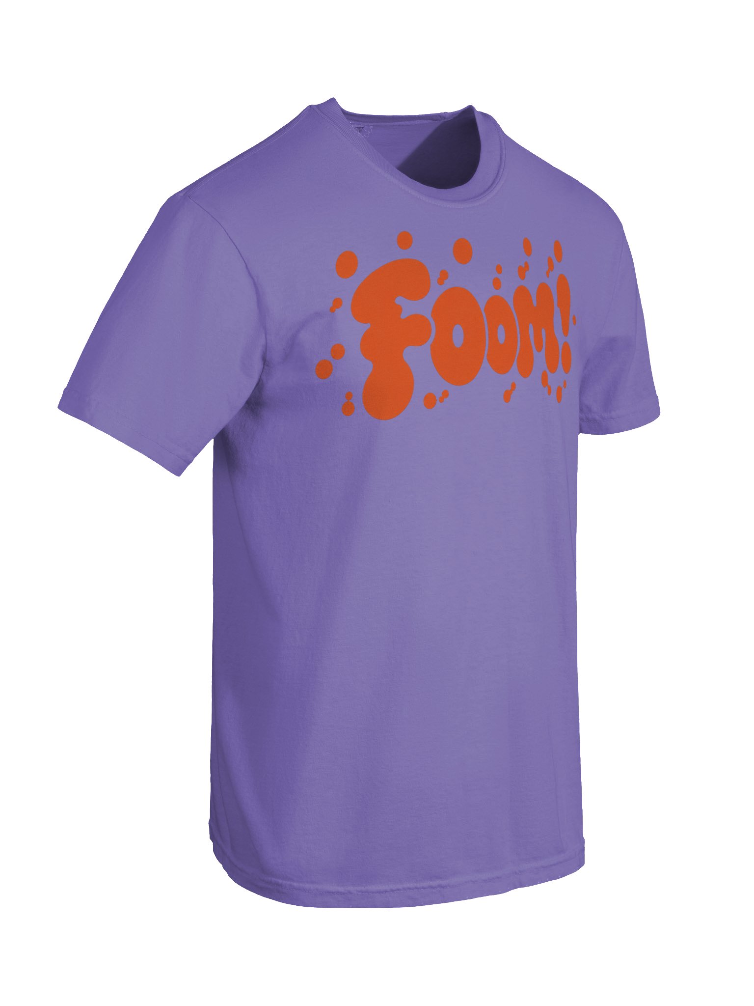 Foom! Orange Violet Bubble Splash Tee product image (6)
