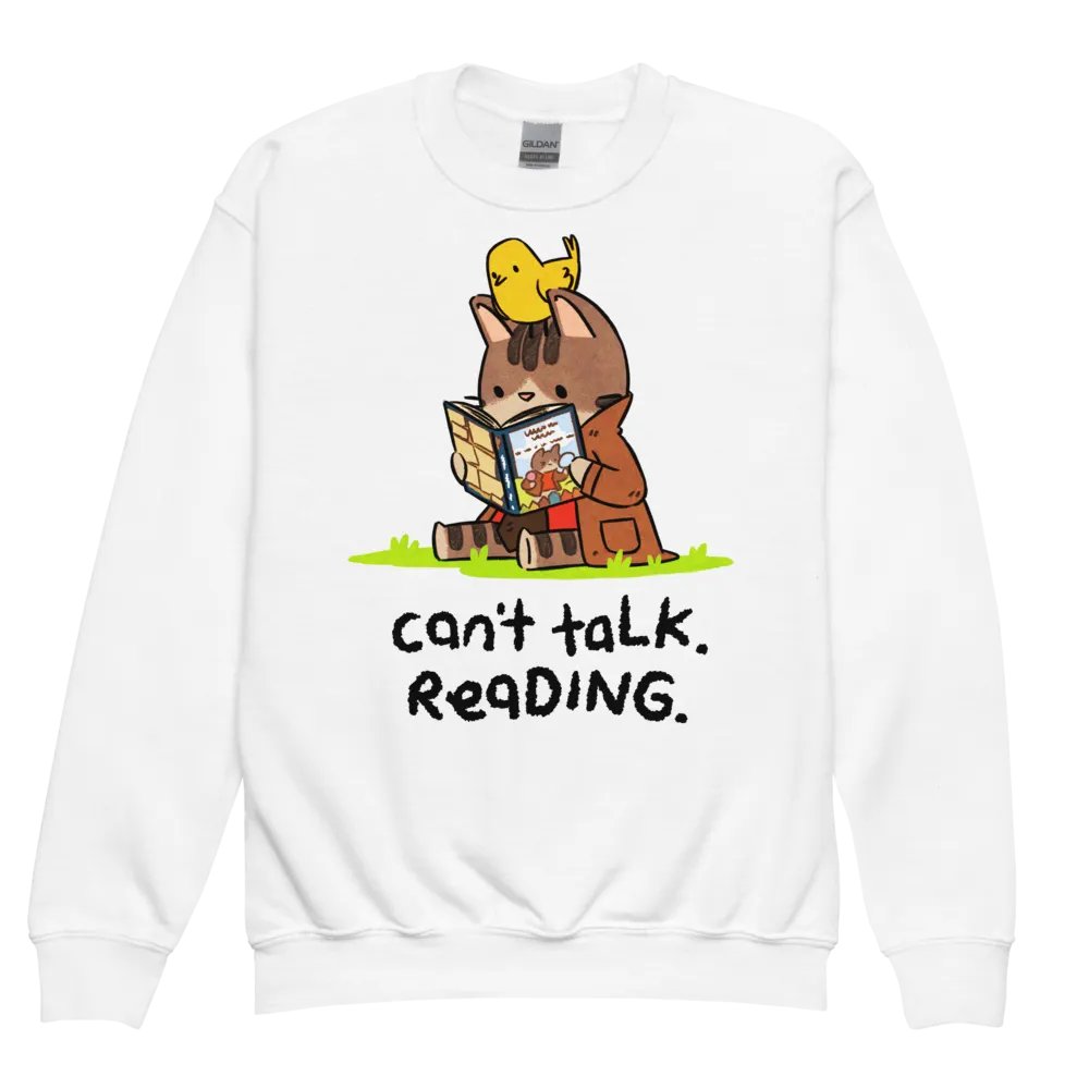 reading sweatshirt (kids) product image (1)