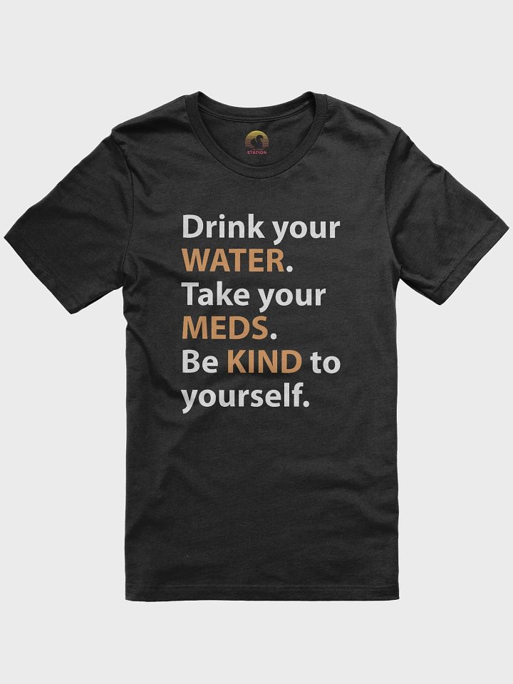 Water, Meds & Kindness T-Shirt (Orange) product image (2)