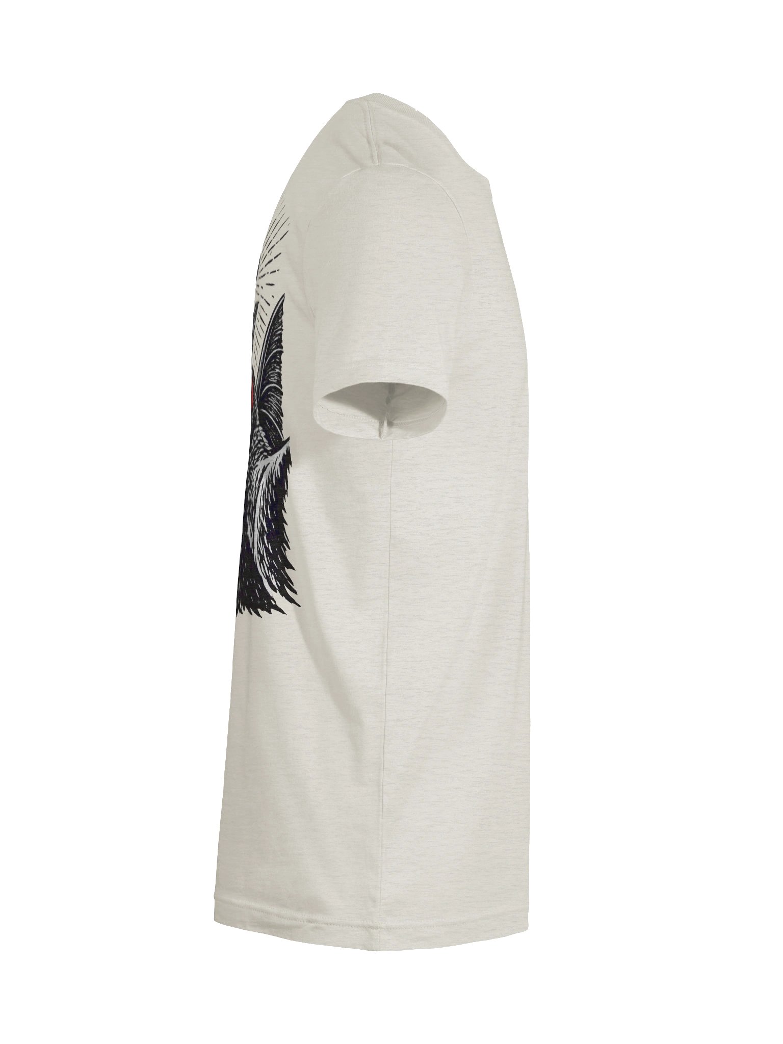 MOTHMAN SELFIE W/ FRONT LOGO SUPER SOFT T-SHIRT (HEATHERED COLORS PT.2) product image (12)