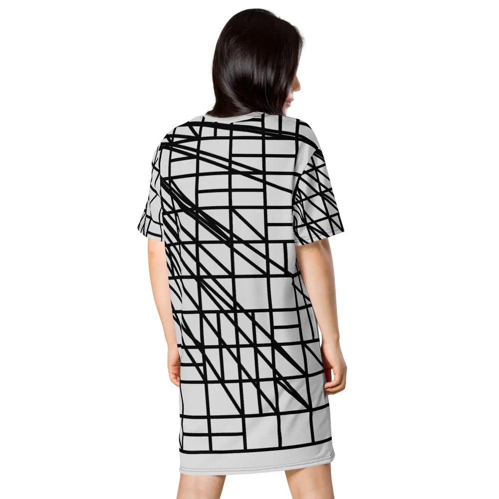 Shatter the Cube Geometric T-Shirt Dress product image (3)