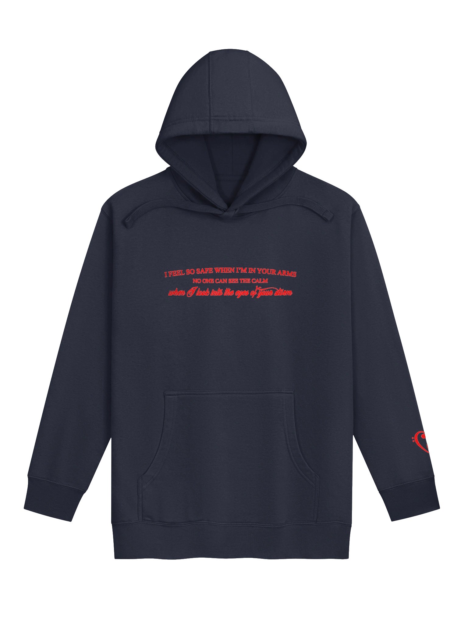 I feel so safe Embroidered Hoodie product image (2)