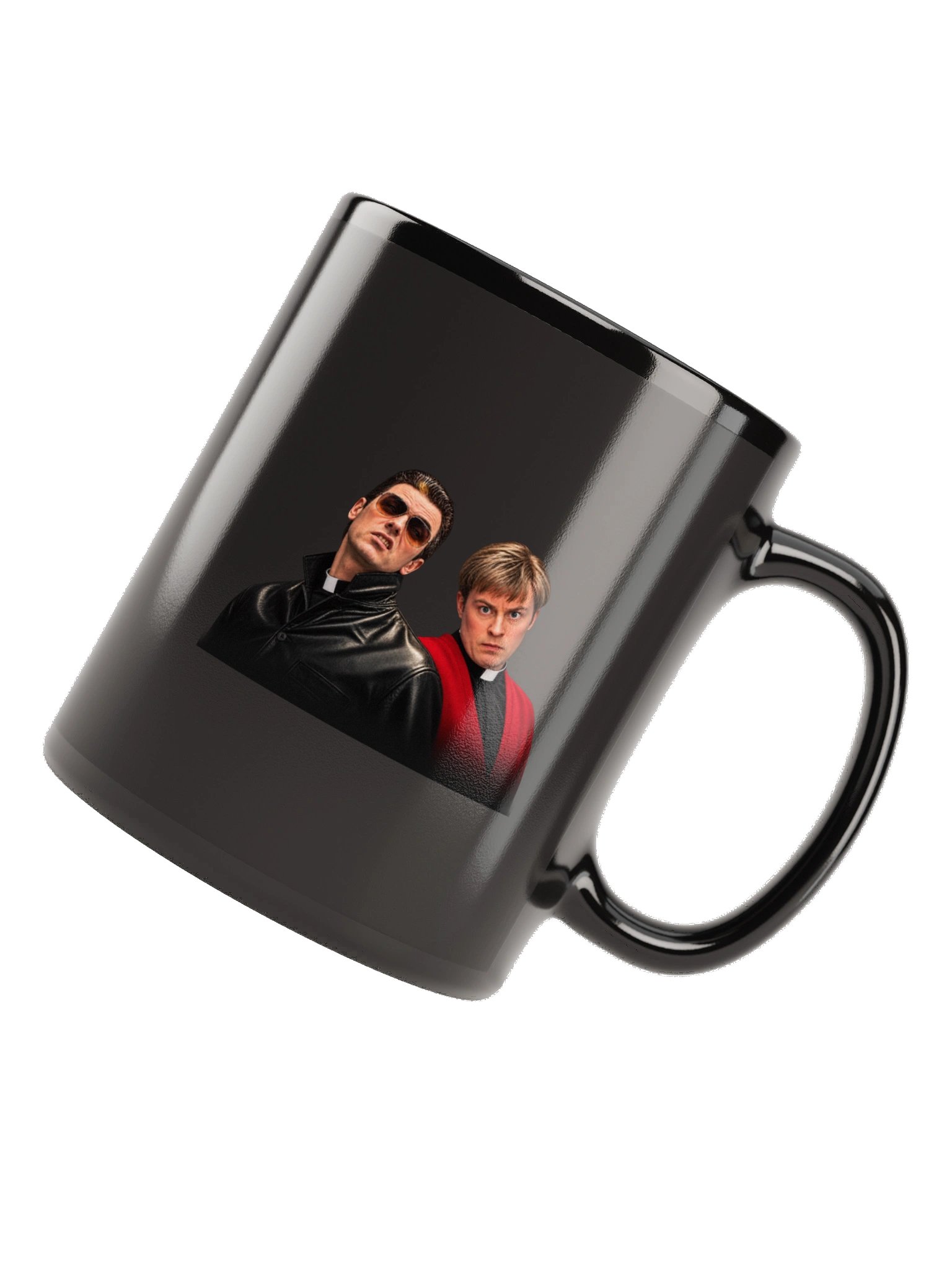 Two Priests Black Mug | 90s Irish Comedy Inspired Mug product image (12)