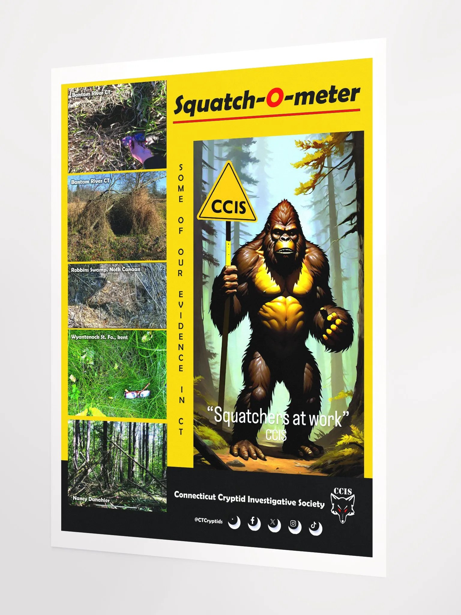 CCIS | CT Cryptids | Squatch-O-Meter Poster product image (5)