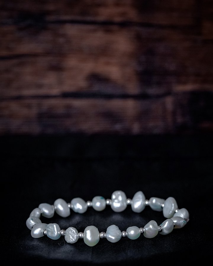 Pearl & Sterling Silver Beaded Bracelet product image (1)