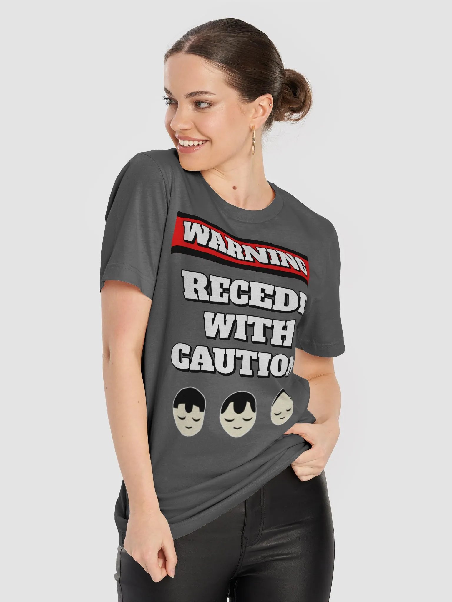 Recede With Caution - Funny Humorous T-shirt product image (46)
