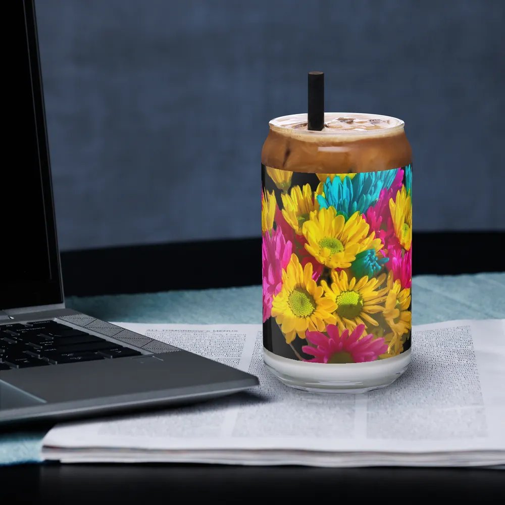 Bright Daisy Bouquet Can Shaped Glass product image (33)