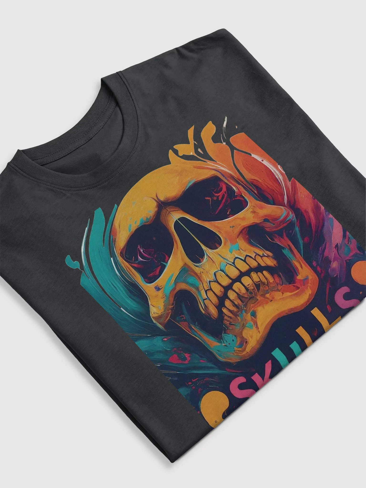 Vibrant Skulls Artistic Tee product image (5)