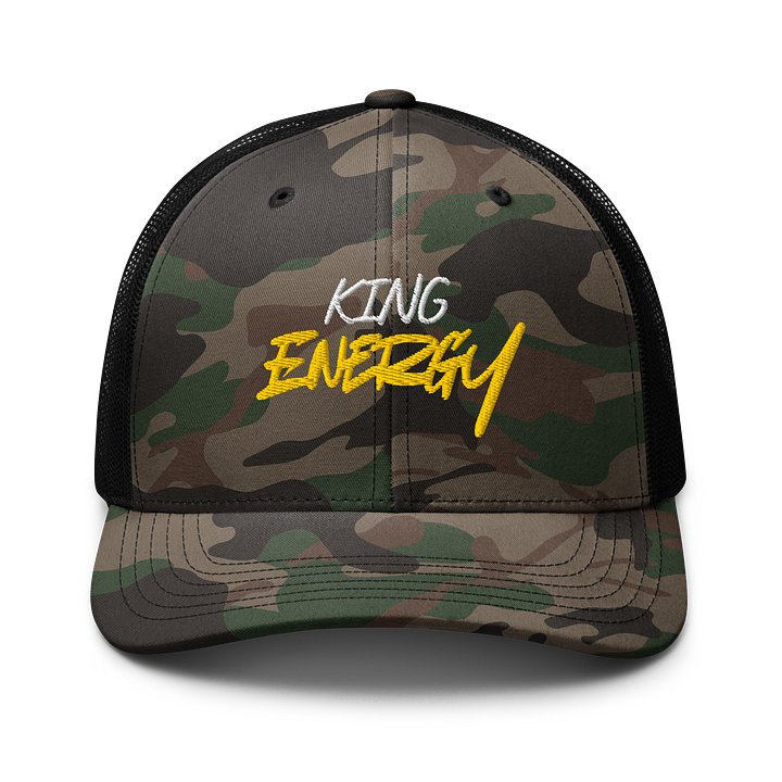 King Energy Camouflage Trucker Hat product image (1)