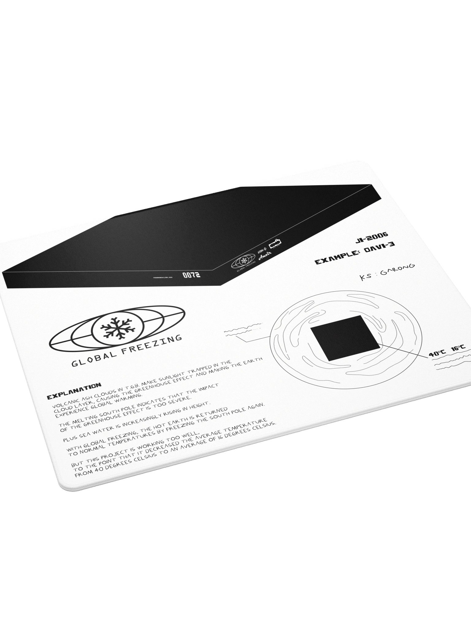 DESKMAT | GLOBAL FREEZING (WHITE EDITION) product image (5)