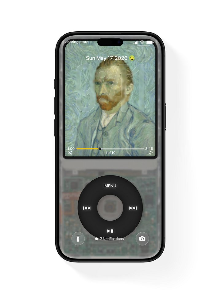 Transparent Shell iPod Wallpaper product image (1)