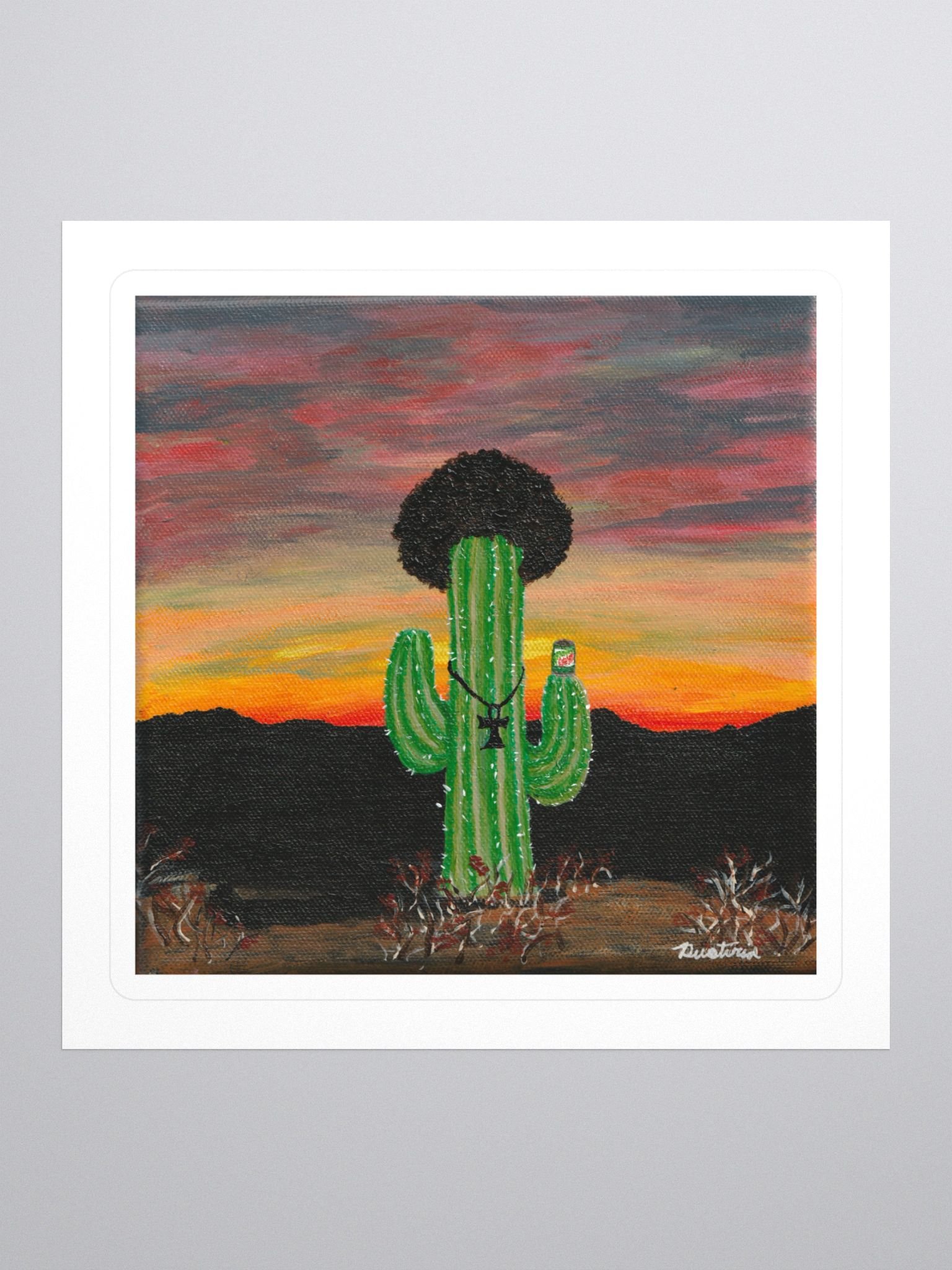 Prick the cactus sticker product image (1)