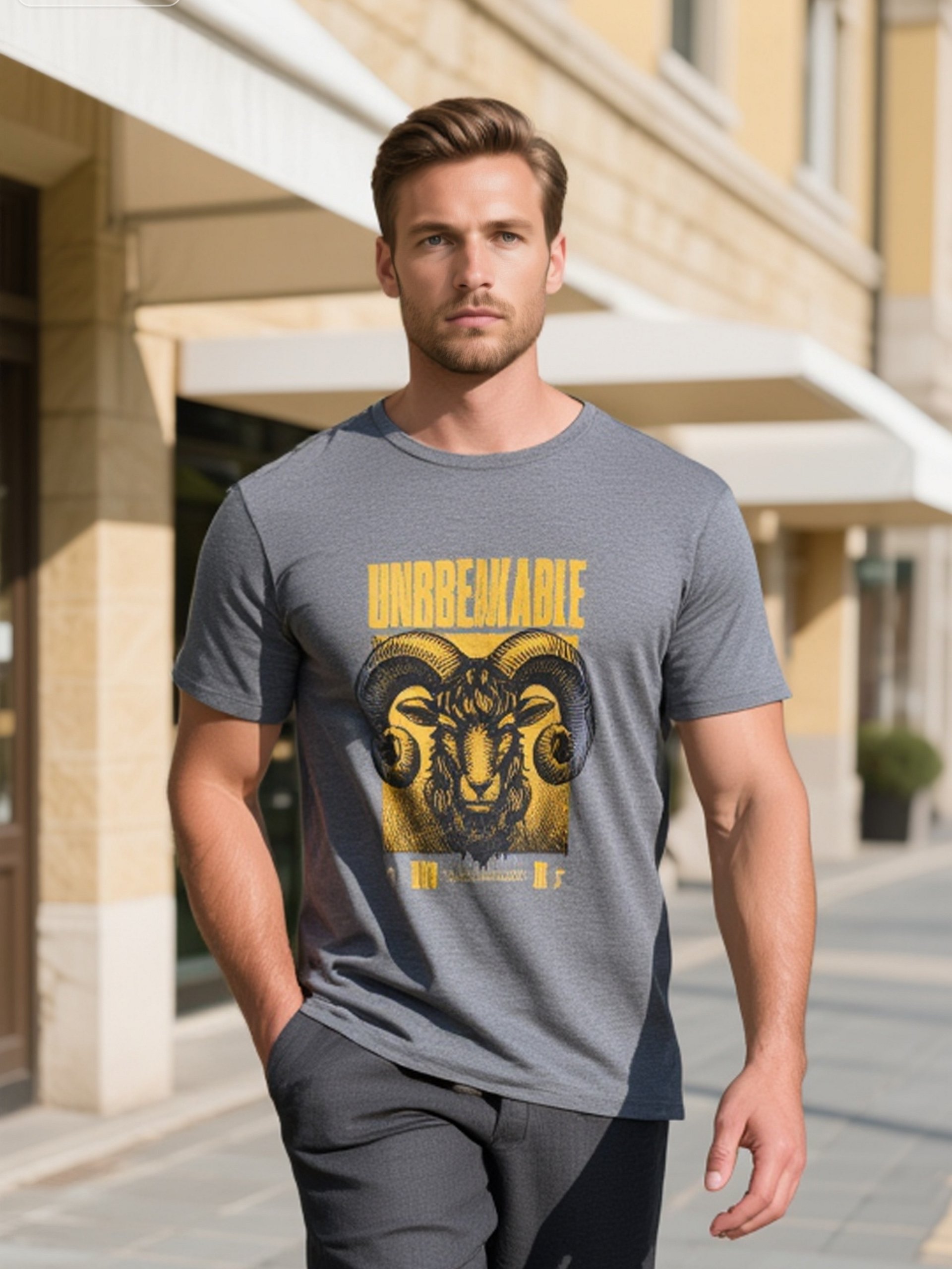 Unbreakable Ram Head Graphic Tee product image (5)