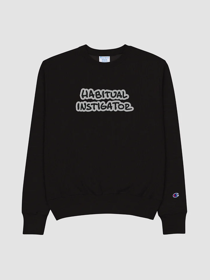 HABITUAL INSTIGATOR (bubble design) embroidered Champion Crewneck product image (1)