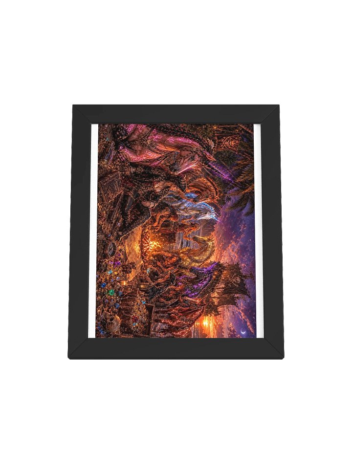 Pirate Unicorns - Campfire Treasure Framed Poster product image (1)