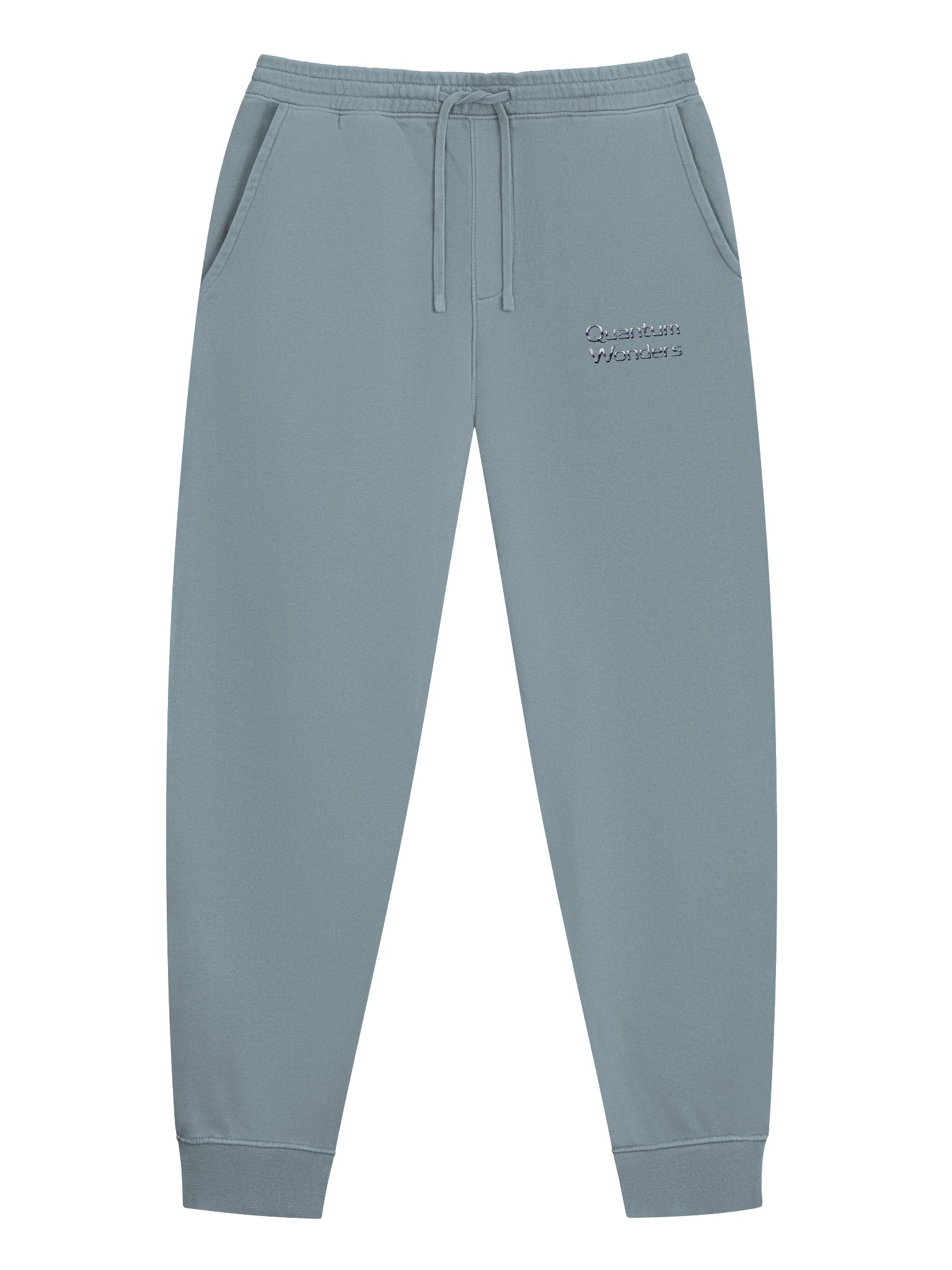 Quantum Wonders Pigment-Dyed Slate Blue Joggers product image (1)