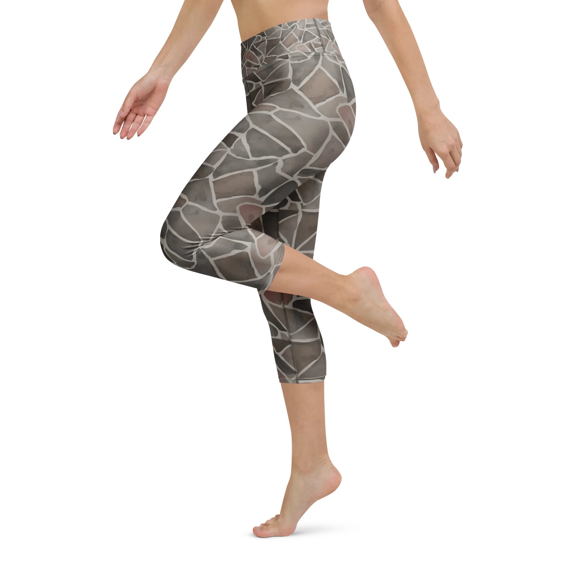 Rock Pattern Capri Leggings product image (5)