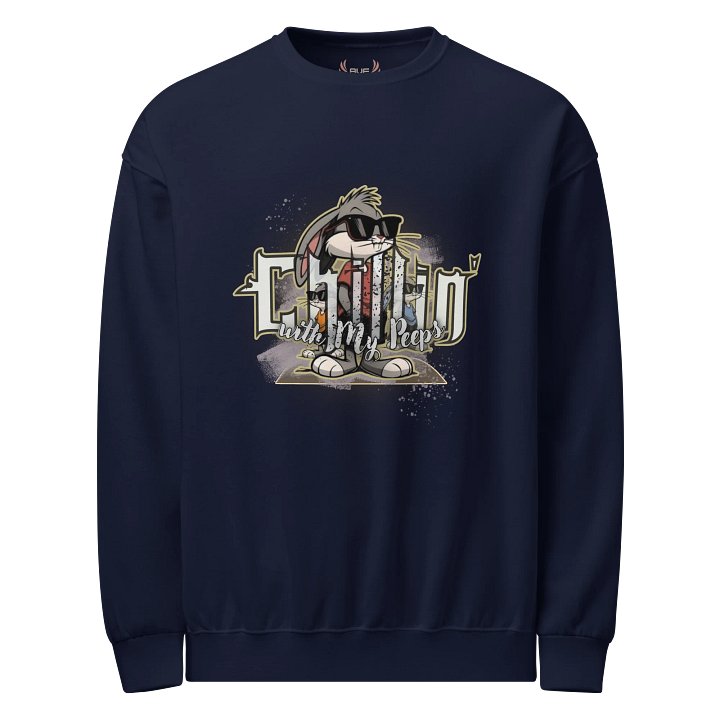 Chillin’ With My Peeps Bunny Sweatshirt – Cute Easter Bunny Graphic Crewneck product image (9)