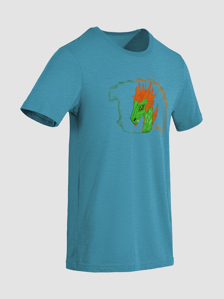 Fiery Dragon Head Tri-Blend T-Shirt product image (1)