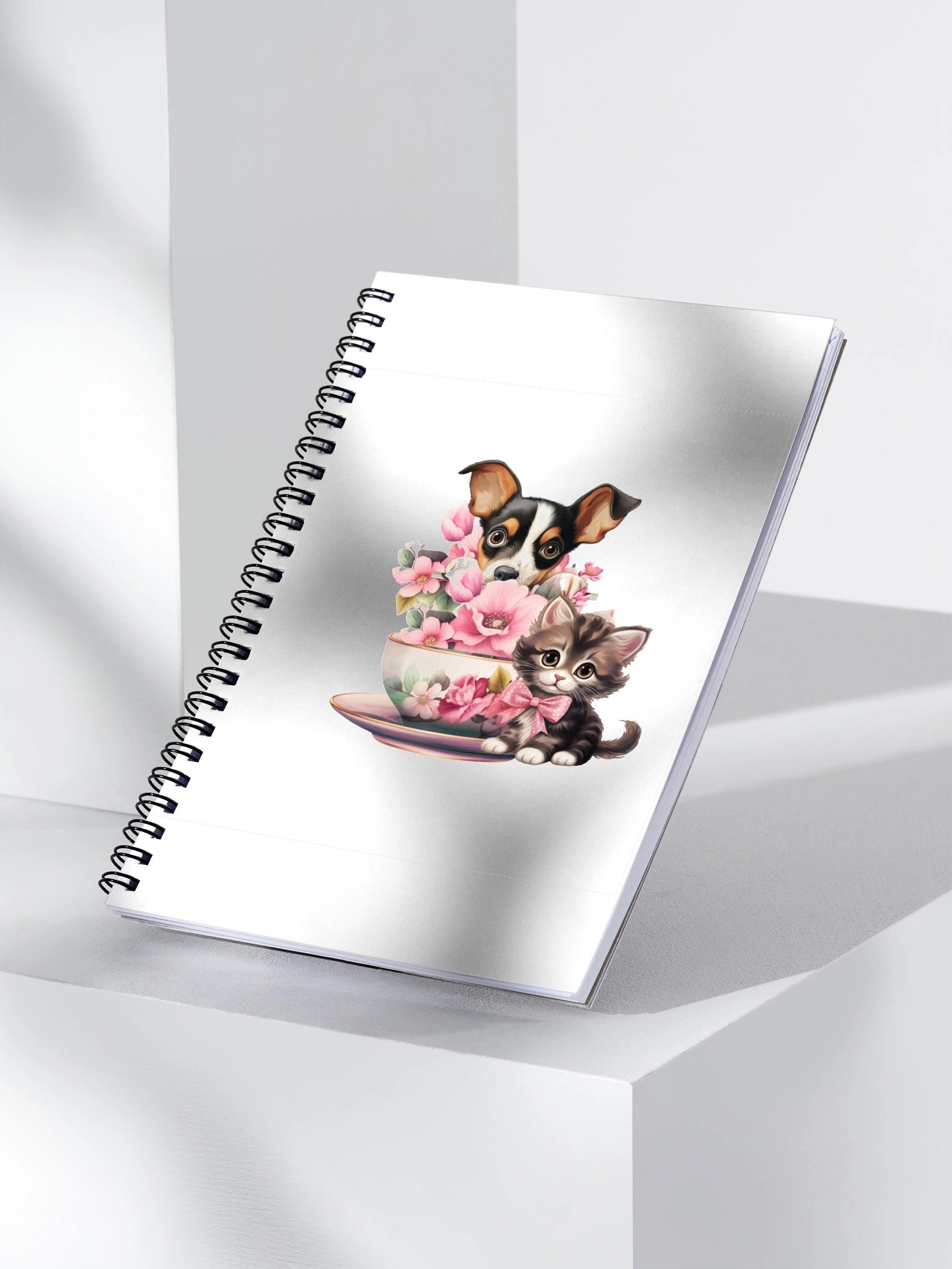 Dog & Cat Floral Notebook product image (3)