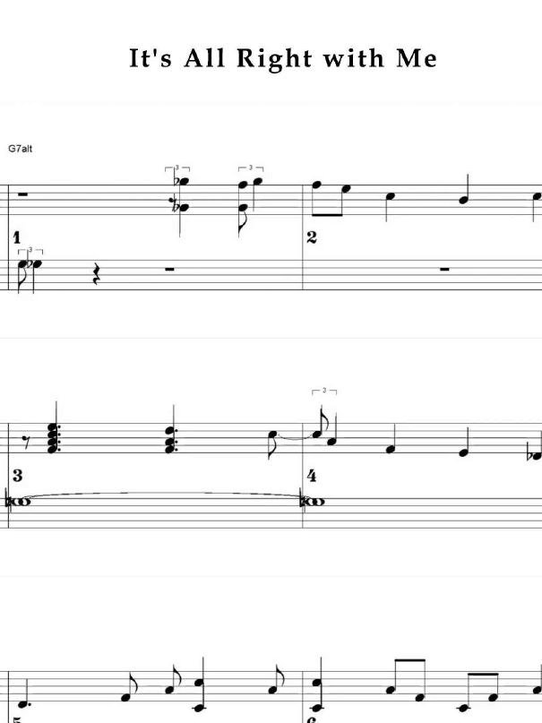 It's all right with me - Piano sheet music product image (1)