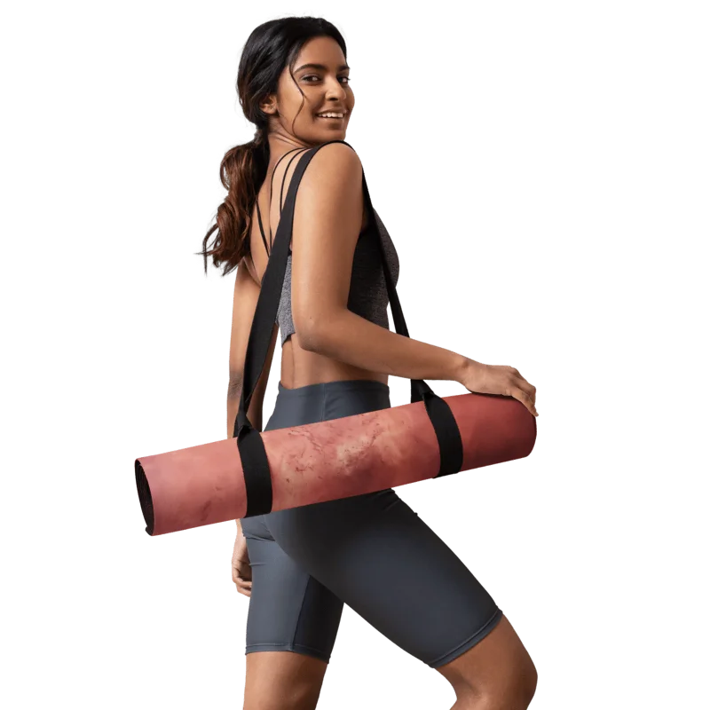 Abstract Grunge intense red Yoga Mat product image (4)
