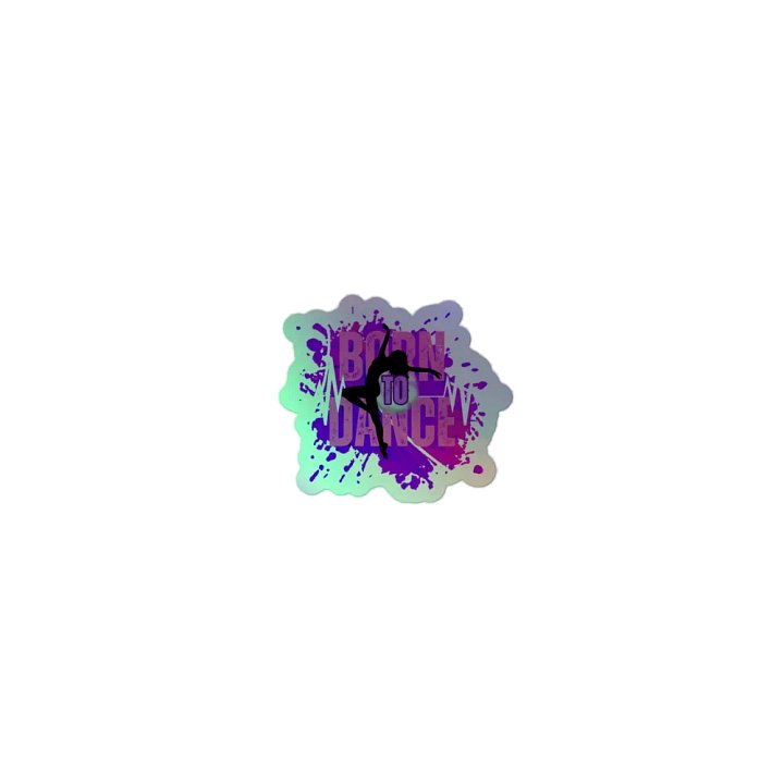 Born to Dance Her Silhouette Holographic Sticker Set product image (1)