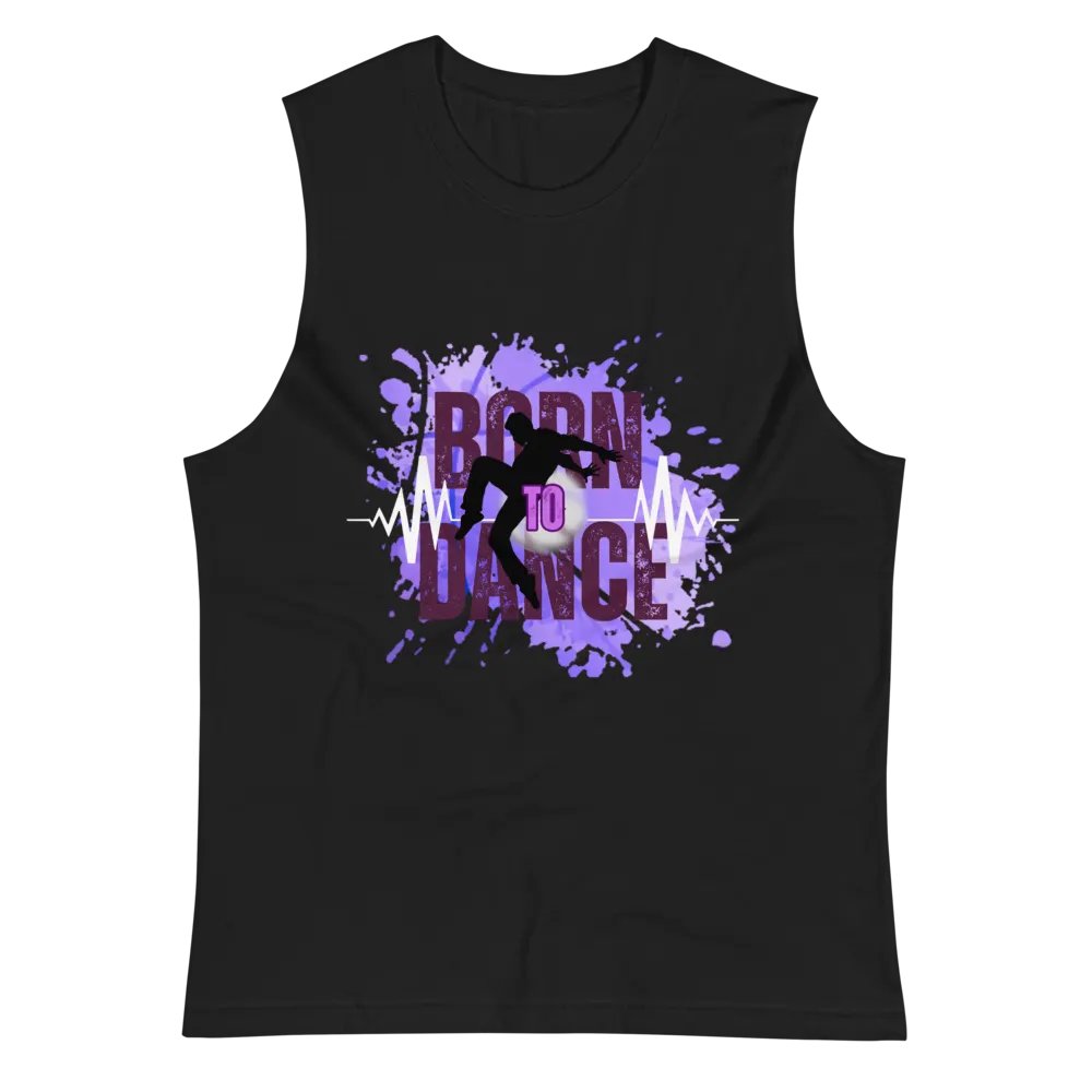 Expressive Born to Dance His Silhouette Muscle Tank product image (3)