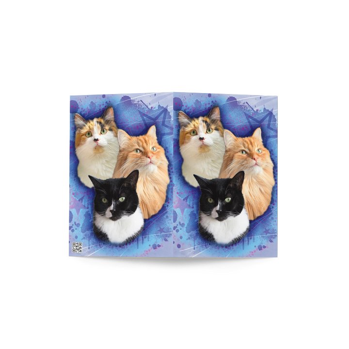 Fluffy Family Greeting Card | Carte de vœux famille product image (2)
