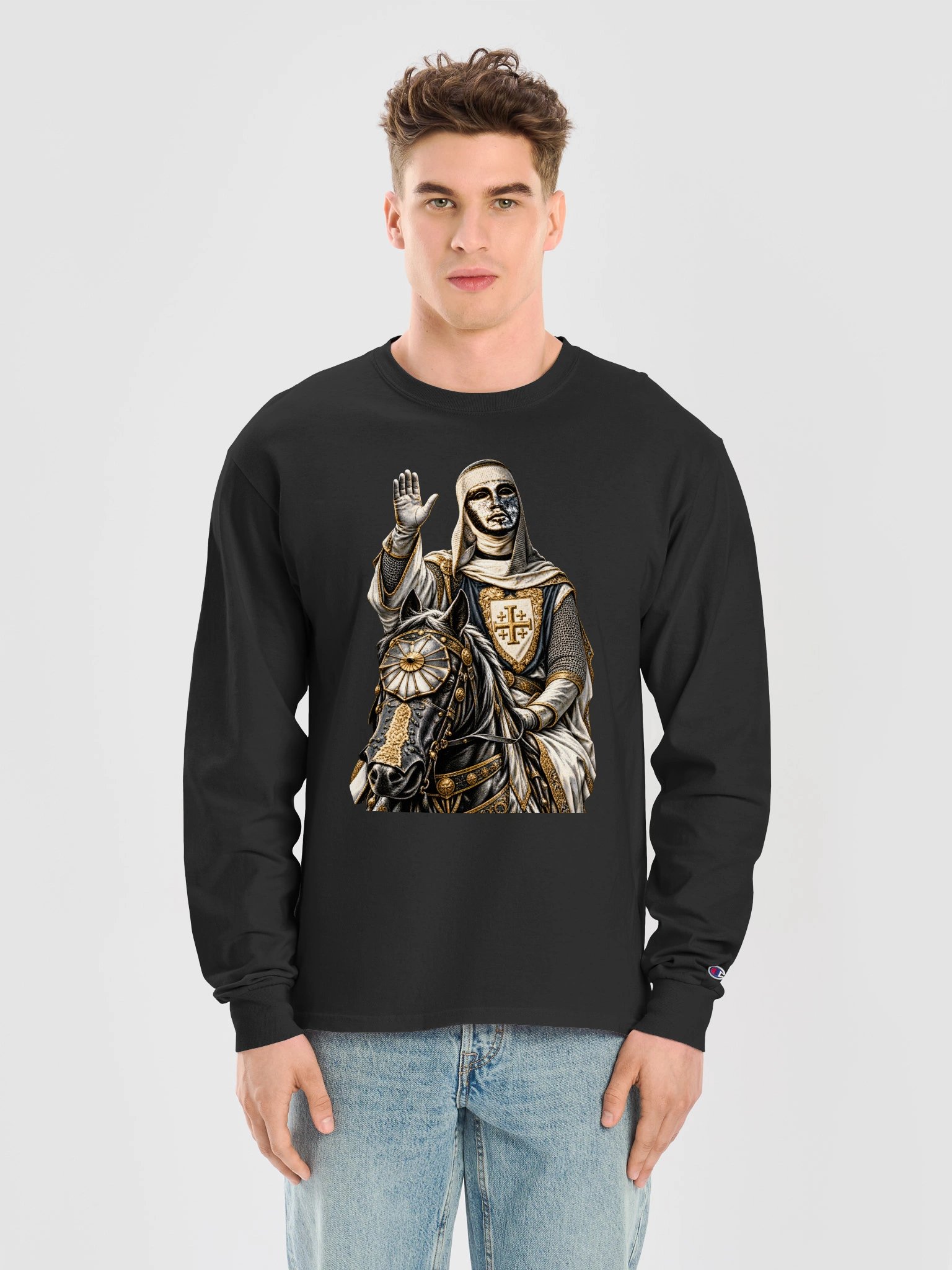 Golden Crusader Horseman Long Sleeve product image (5)
