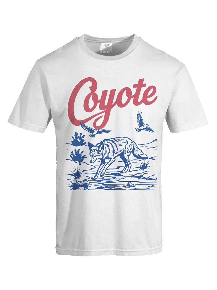 Coyote Graphic Tee, Comfort Colors Western Wildlife T-Shirt, Vintage Desert Animal Shirt, Unisex product image (7)