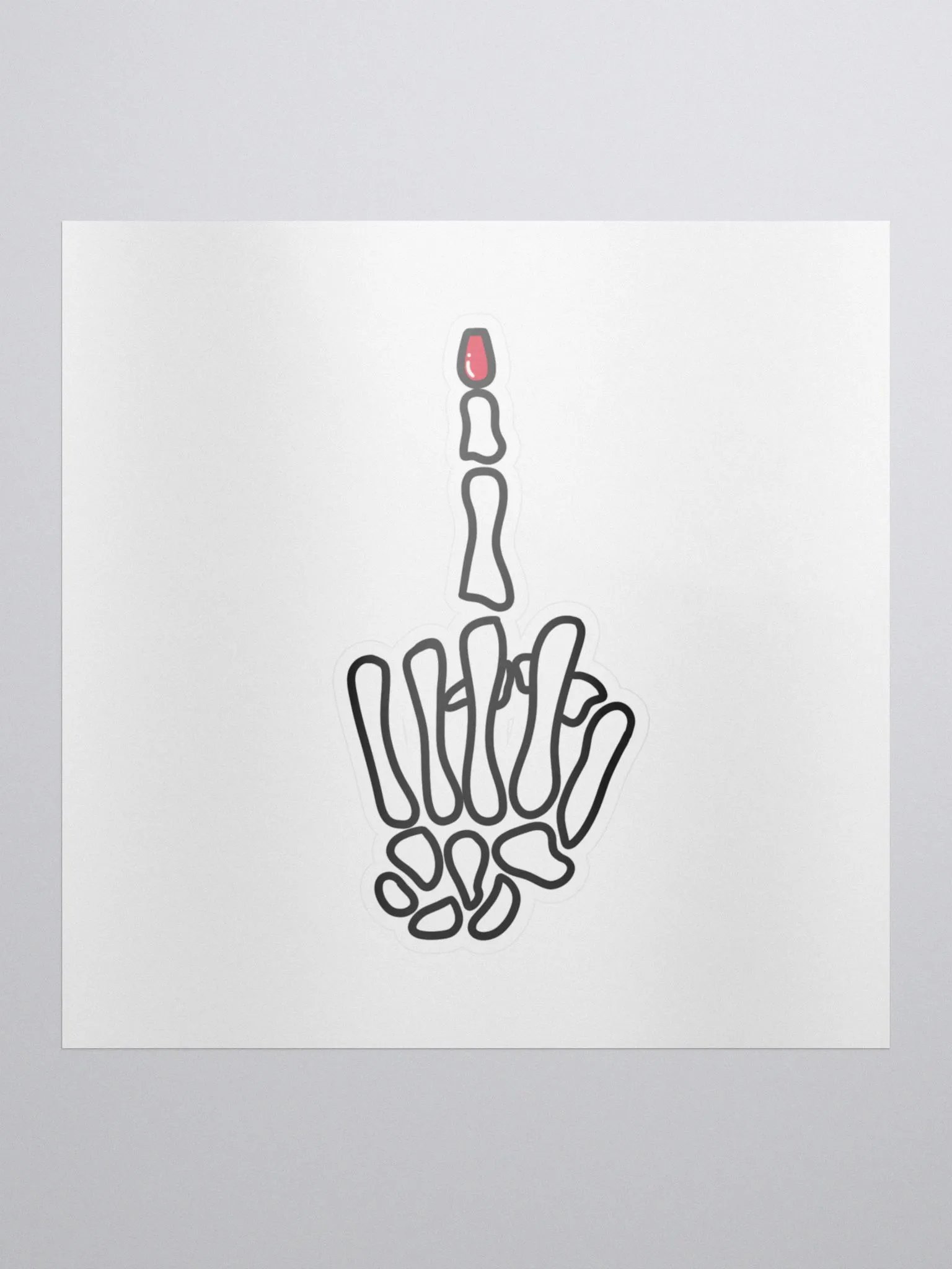 'F You' Skeleton hand sticker product image (2)