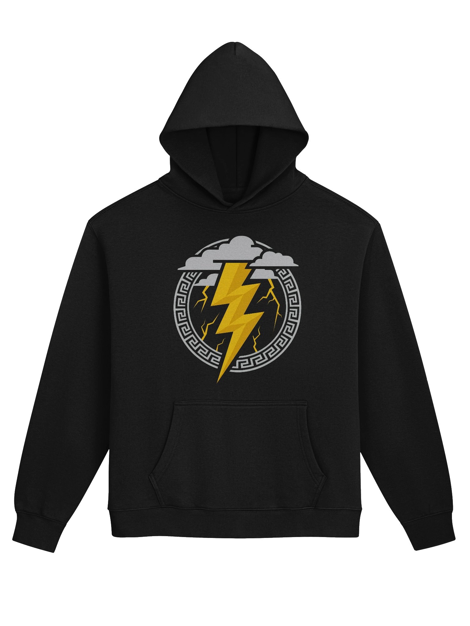 Zeus Lightning Oversized Hoodie – Greek Mythology Thunderbolt product image (4)