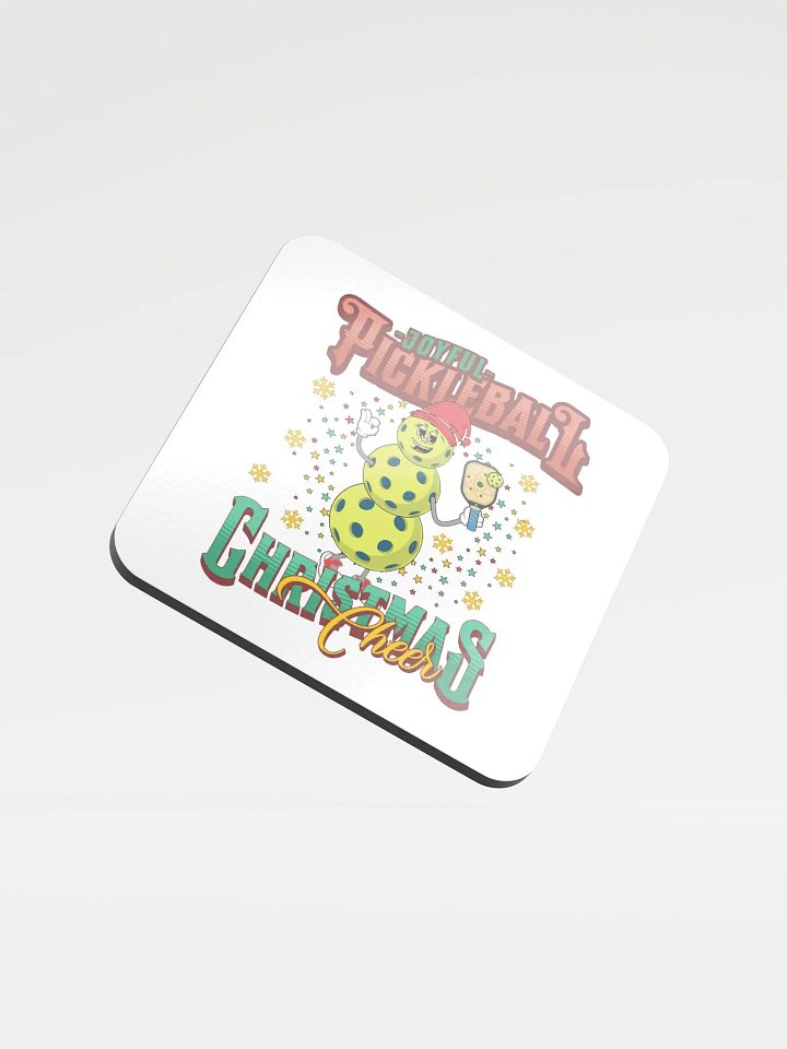 Joyful Pickleball Christmas Cheer Snowman Coaster Set product image (2)