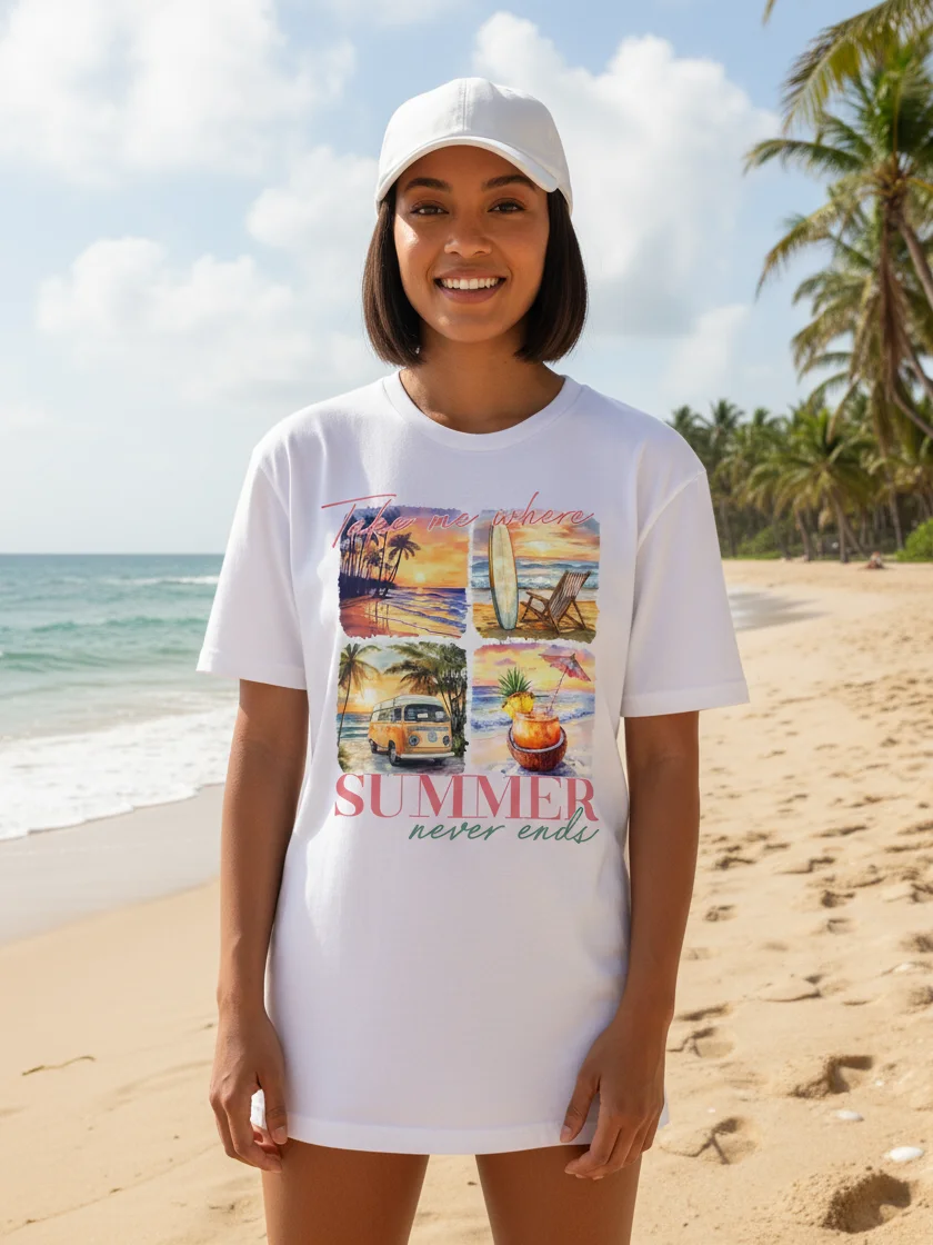 Women's Supersoft Relaxed-fit T-Shirt Summer Graphic product image (1)
