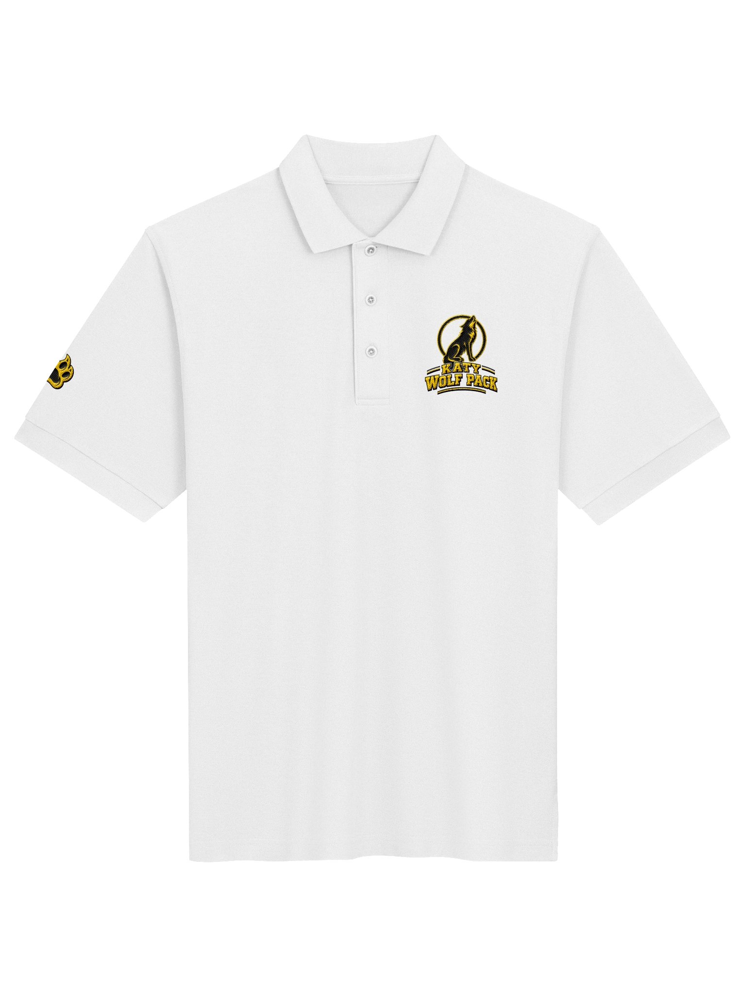 Howling Wolf/Paw Polo (White, Grey or Black) product image (1)