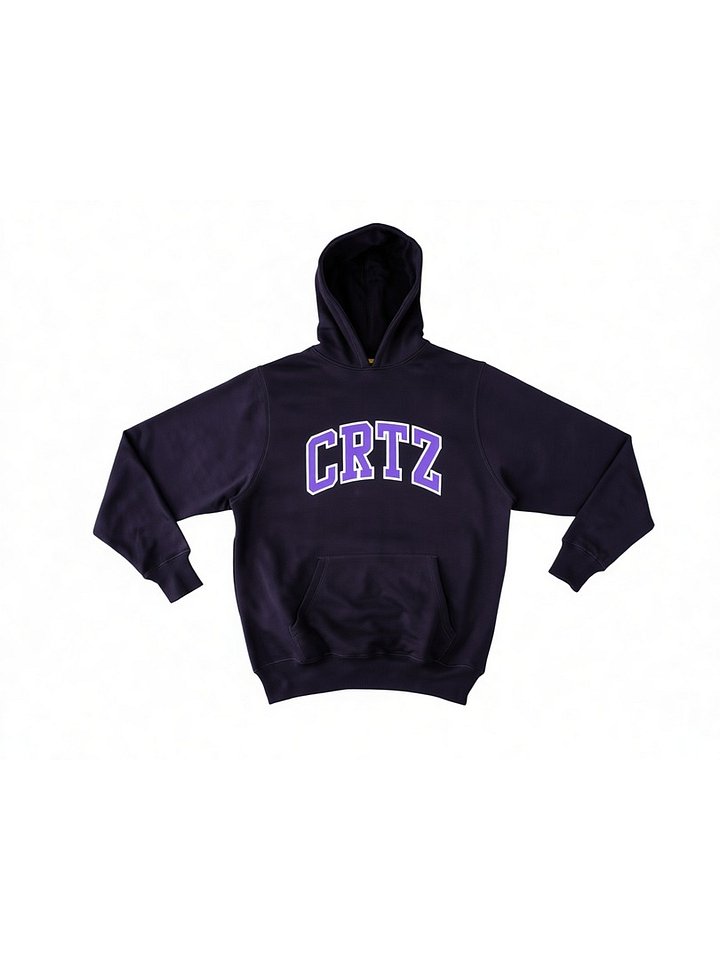 Corteiz Dropout Hoodie Black/Purple product image (1)