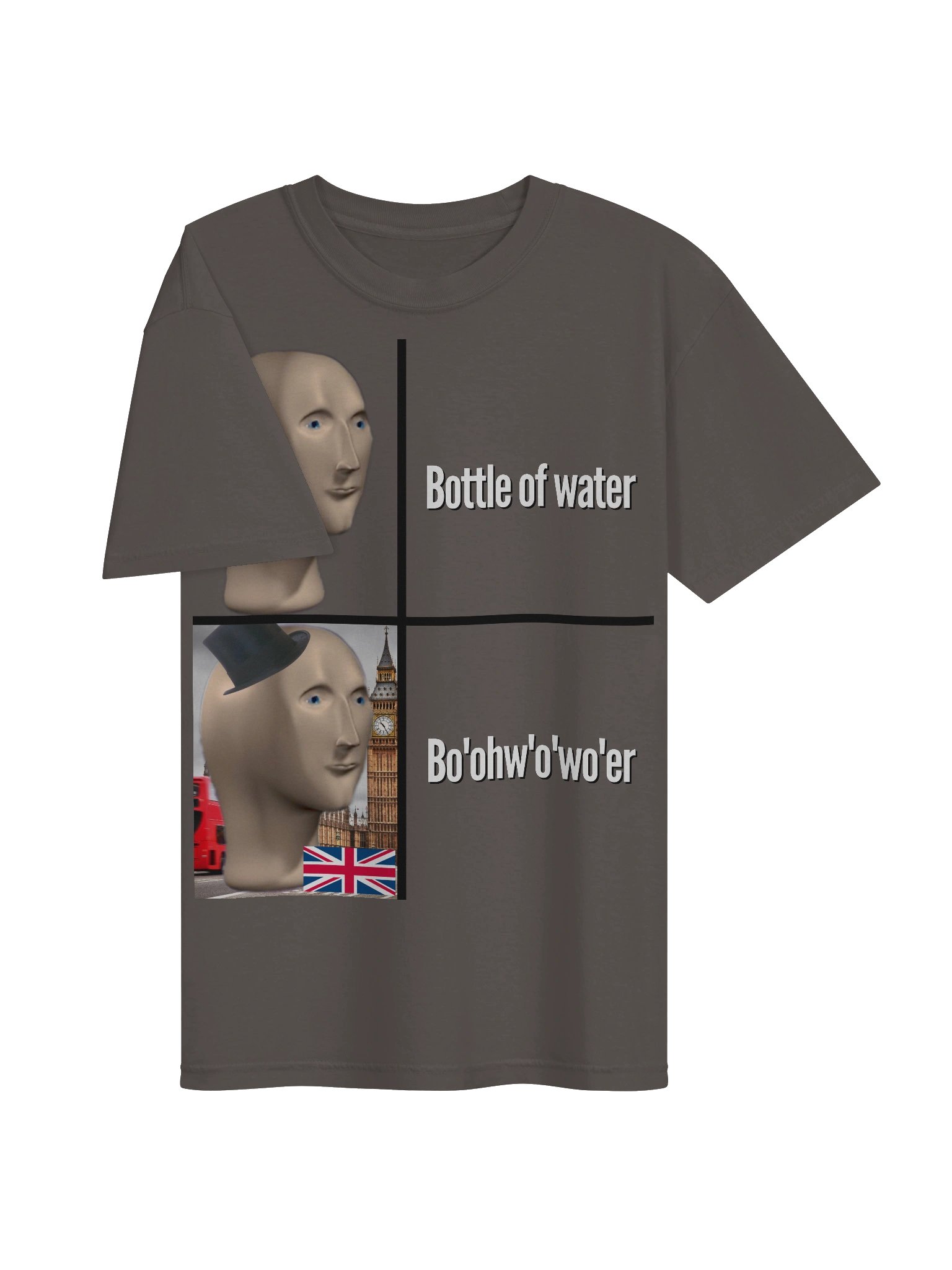 Bottle of Water British Accent Meme T-Shirt product image (14)