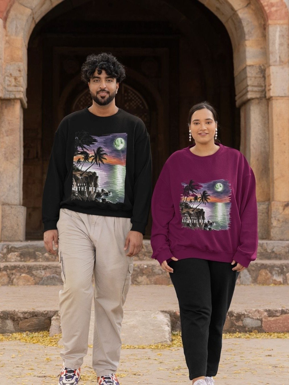 Absinthe Moon Unisex Raglan Sweatshirt Sketch Edition (Official Artist Merch) product image (1)