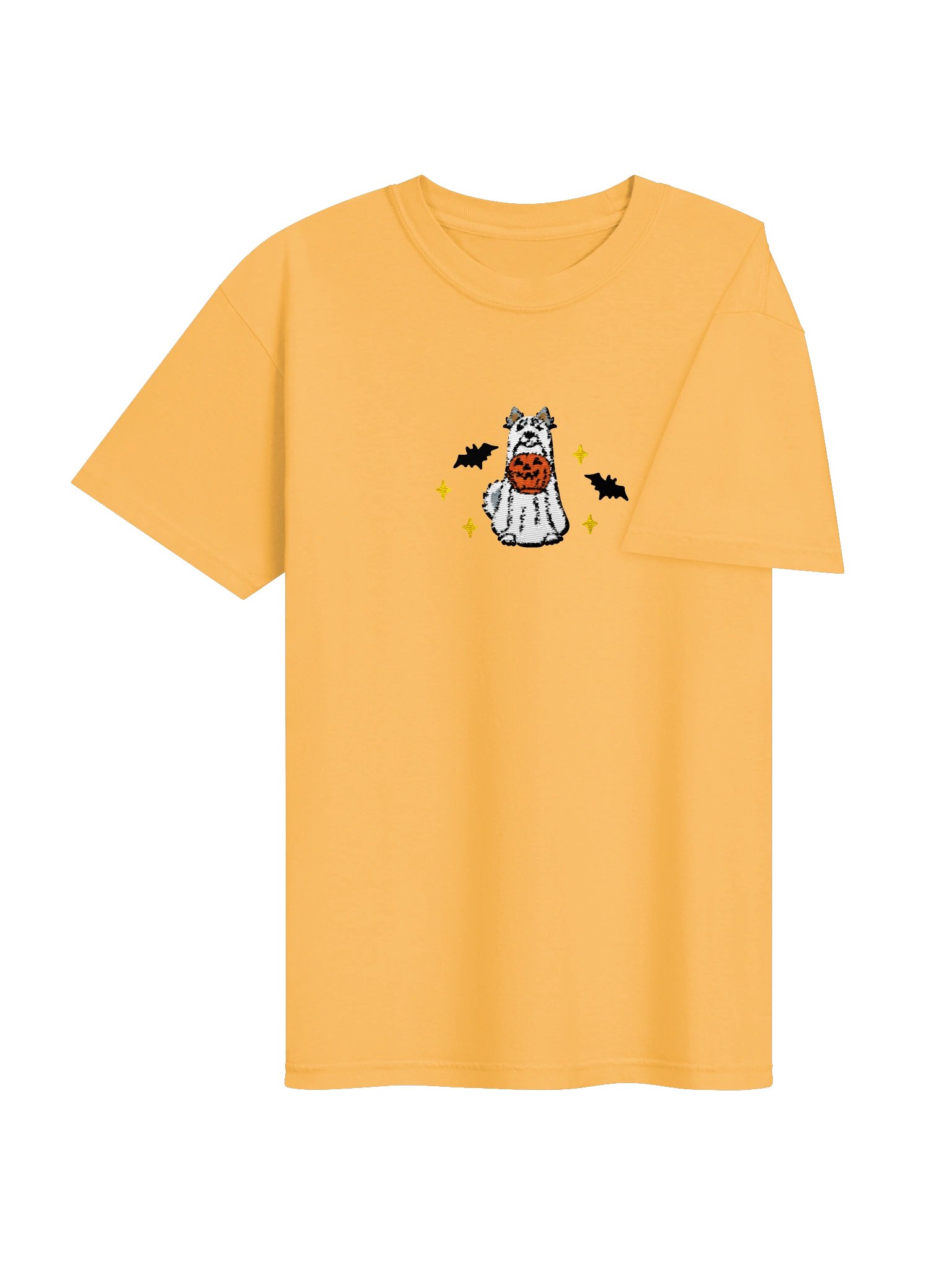 Halloween Alaskan Malamute(Gray & White) Embroidered T-Shirt product image (36)