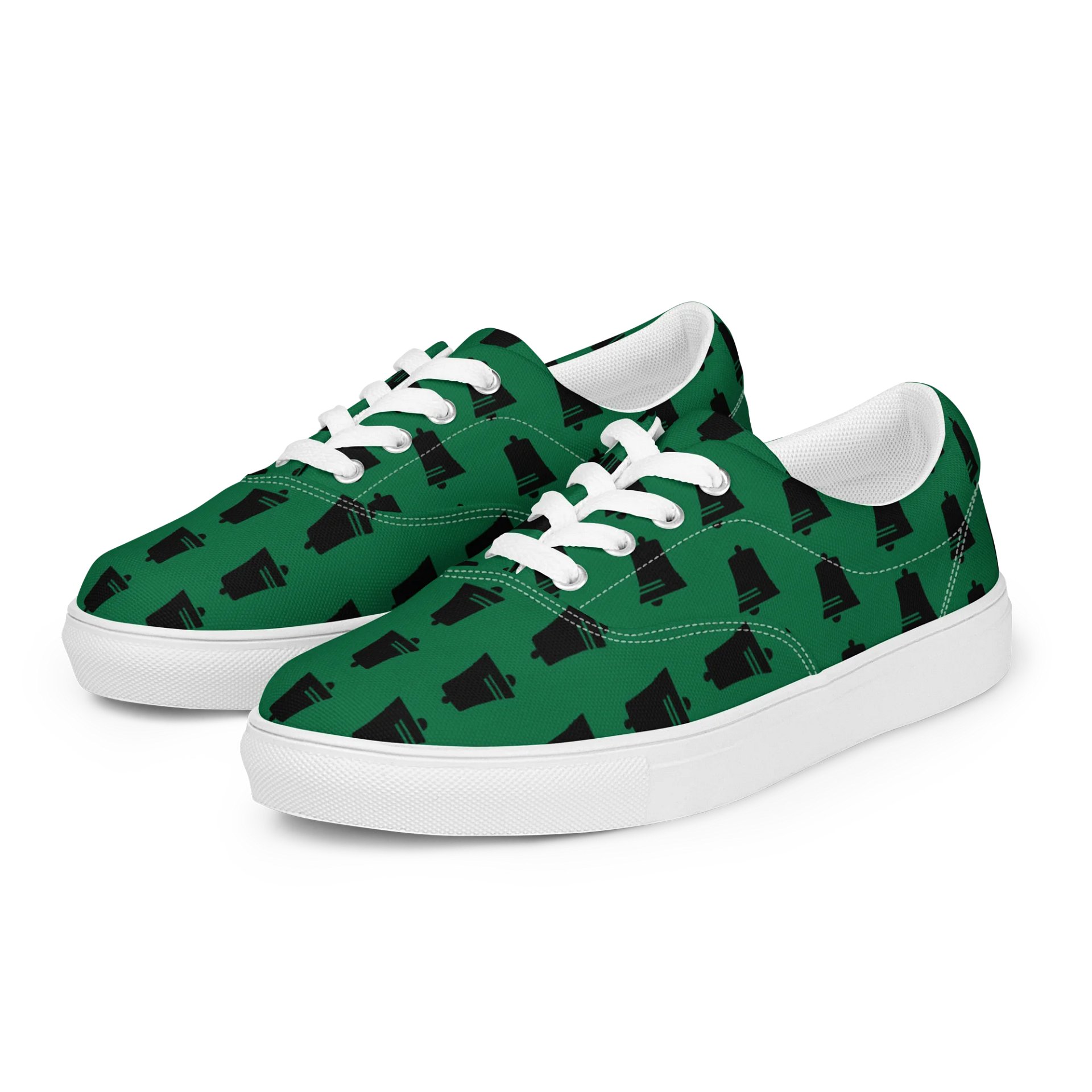 Green Bell Grid Men's Canvas Shoes product image (5)