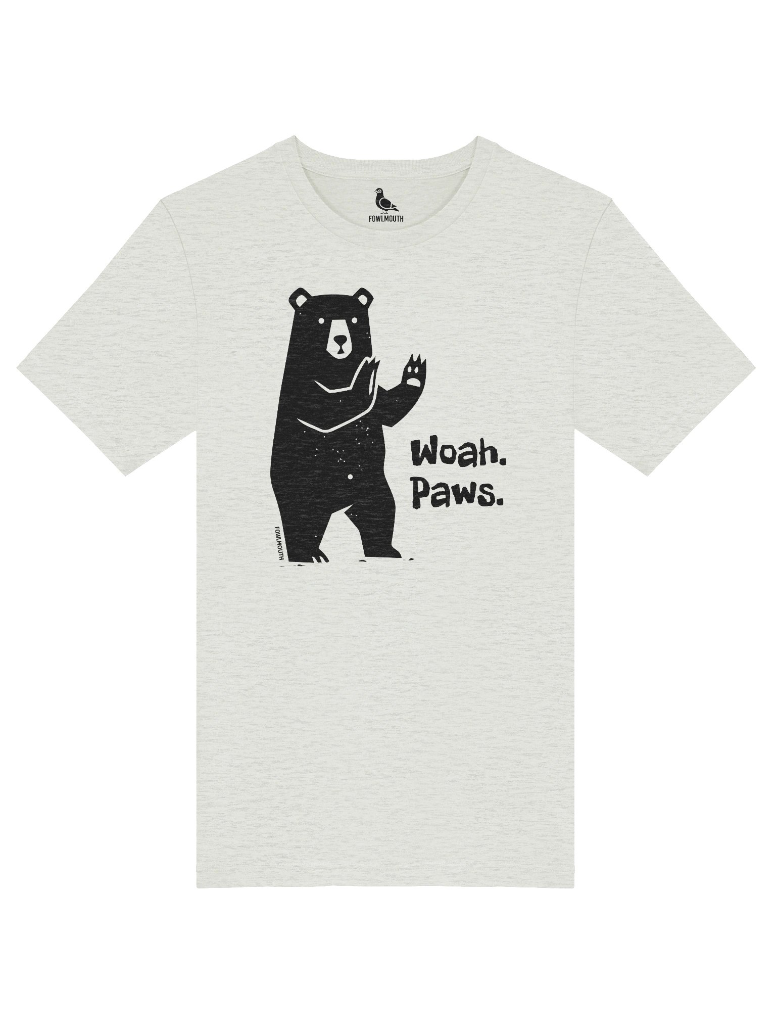 Fowlmouth Woah. Paws. Bear Supersoft T-shirt product image (5)