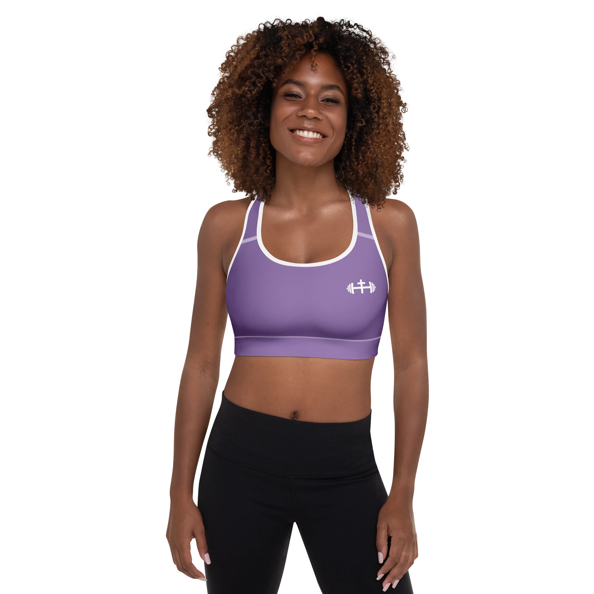 His House Womens Padded Sports Bra - Lavender product image (4)