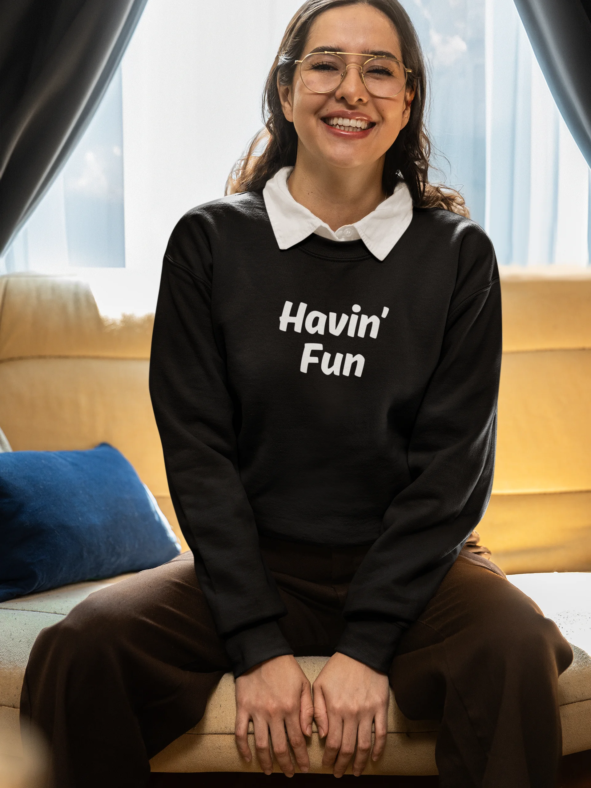 "Havin’ Fun" My Vibe Crewneck Sweatshirt #2 product image (1)