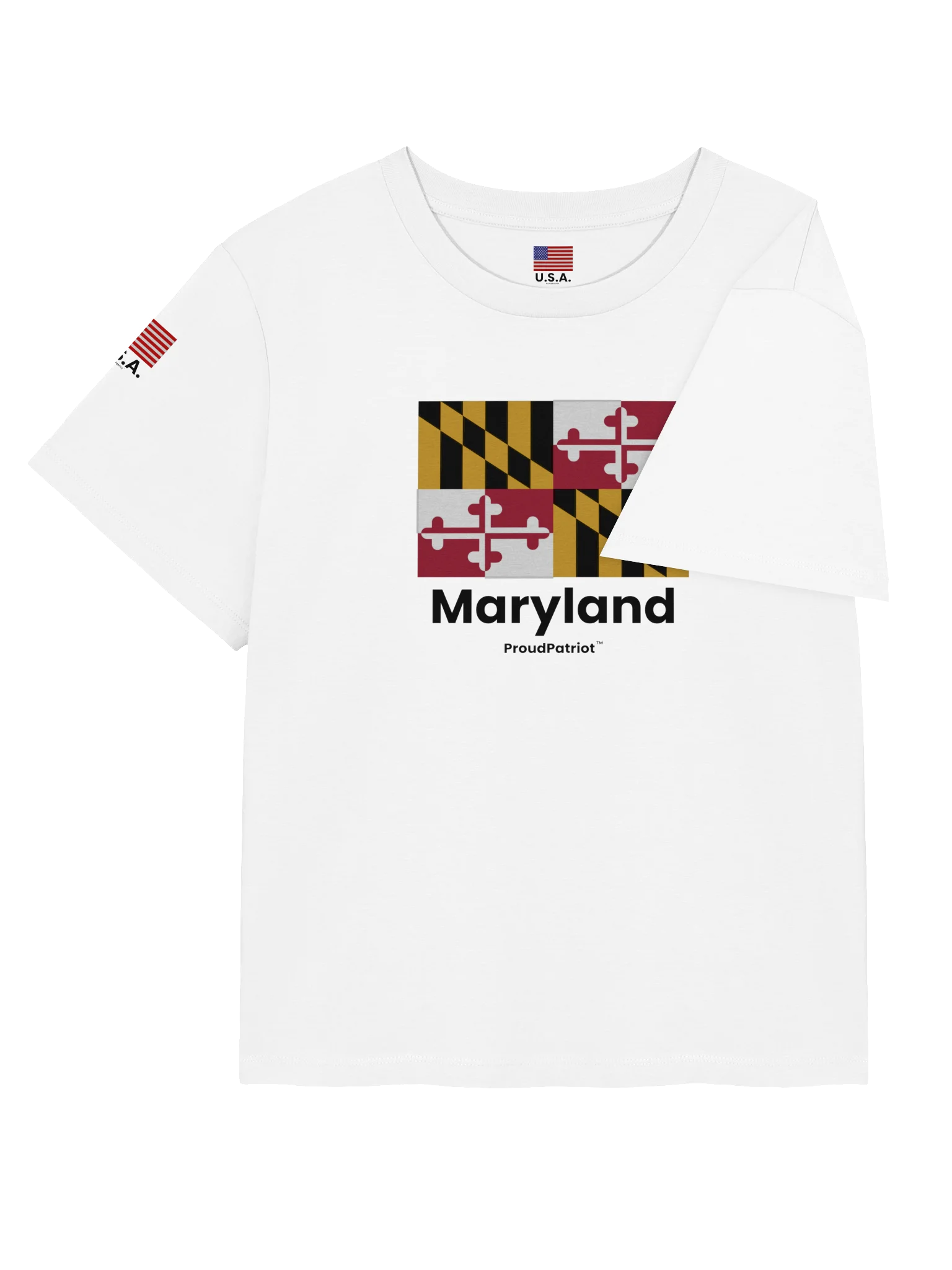 Maryland Women's Ribbed Neck T-Shirt product image (8)
