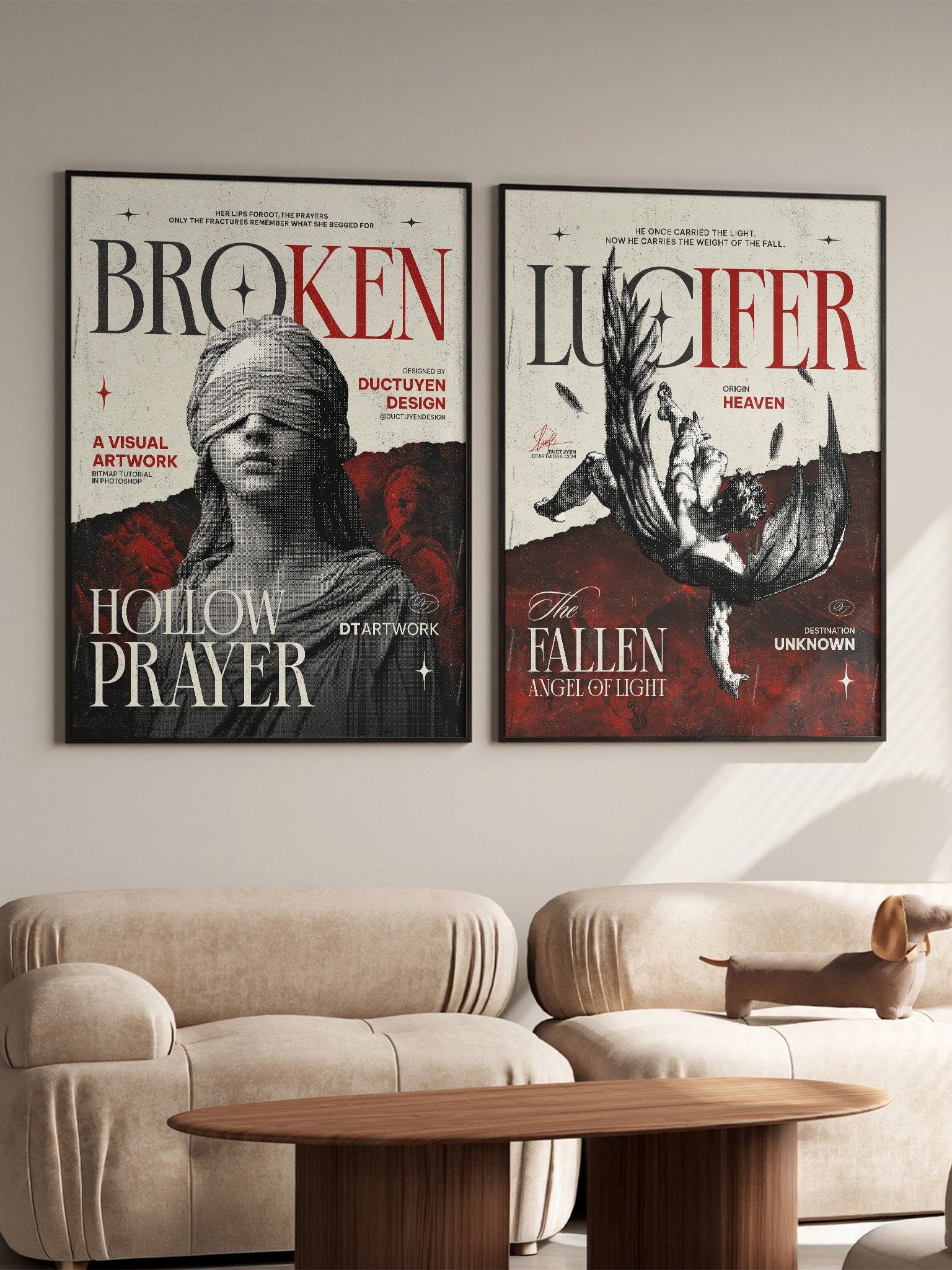 LUCIFER - The Fallen Angel of Light" Framed Poster product image (8)
