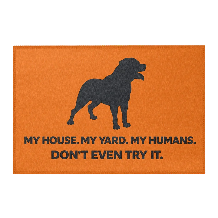 Guardian Rottweiler Welcome Mat product image (1)