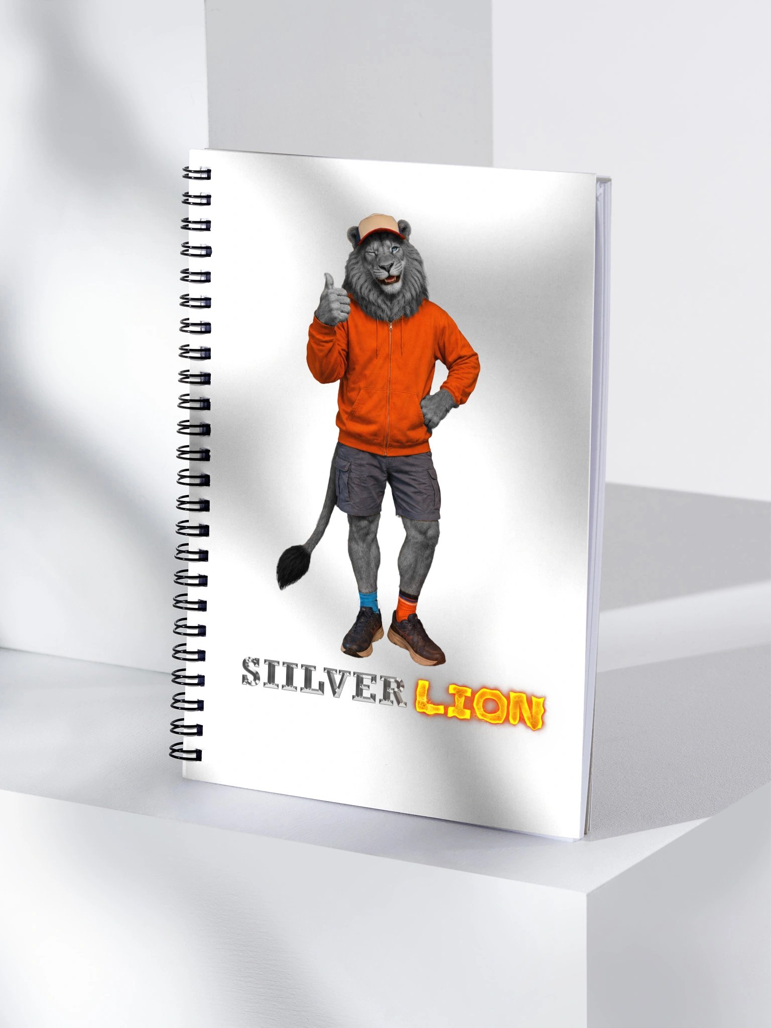 SiilverLion Winking Spiral Notebook product image (4)