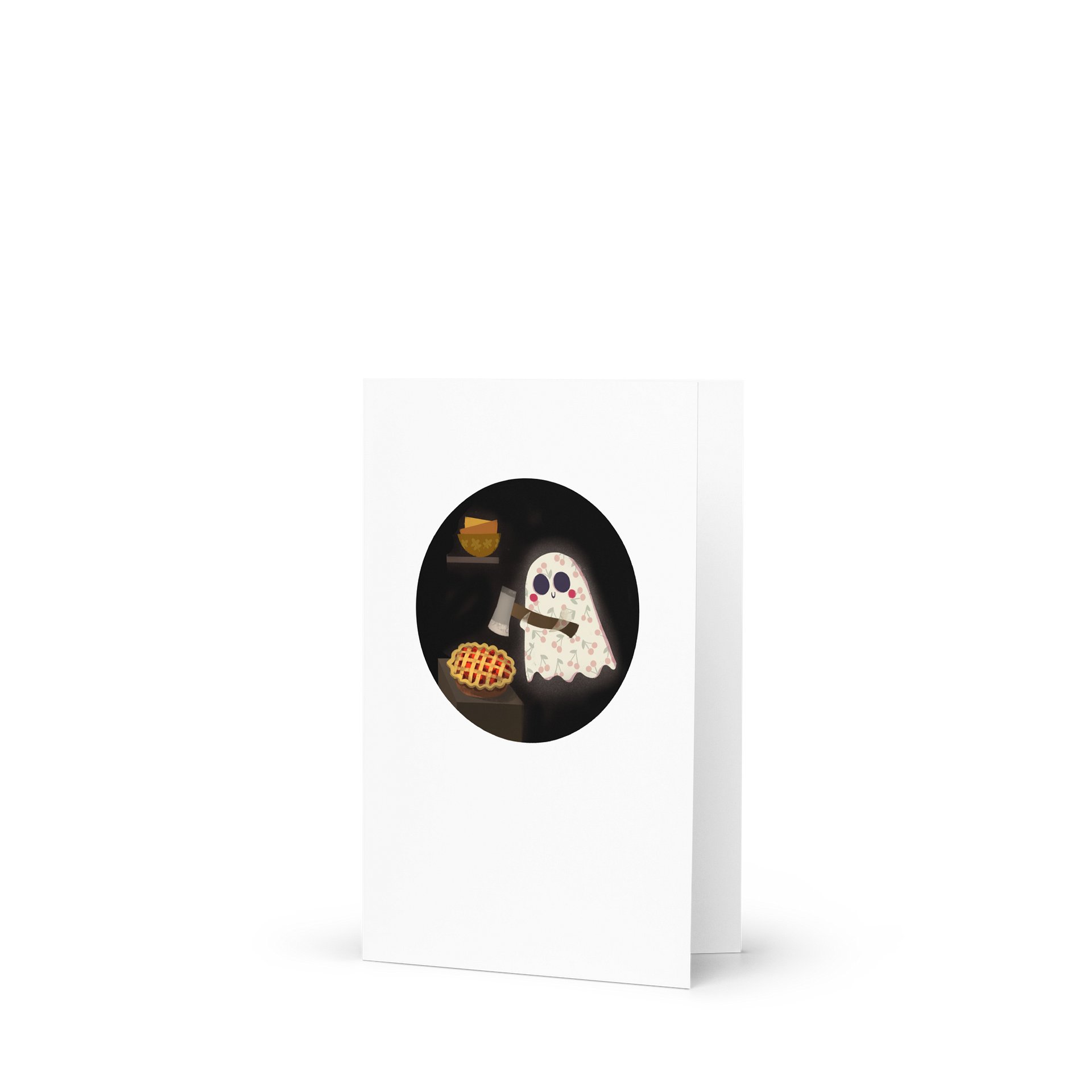 Little Ghost Cherry Pie - Greeting Card product image (3)