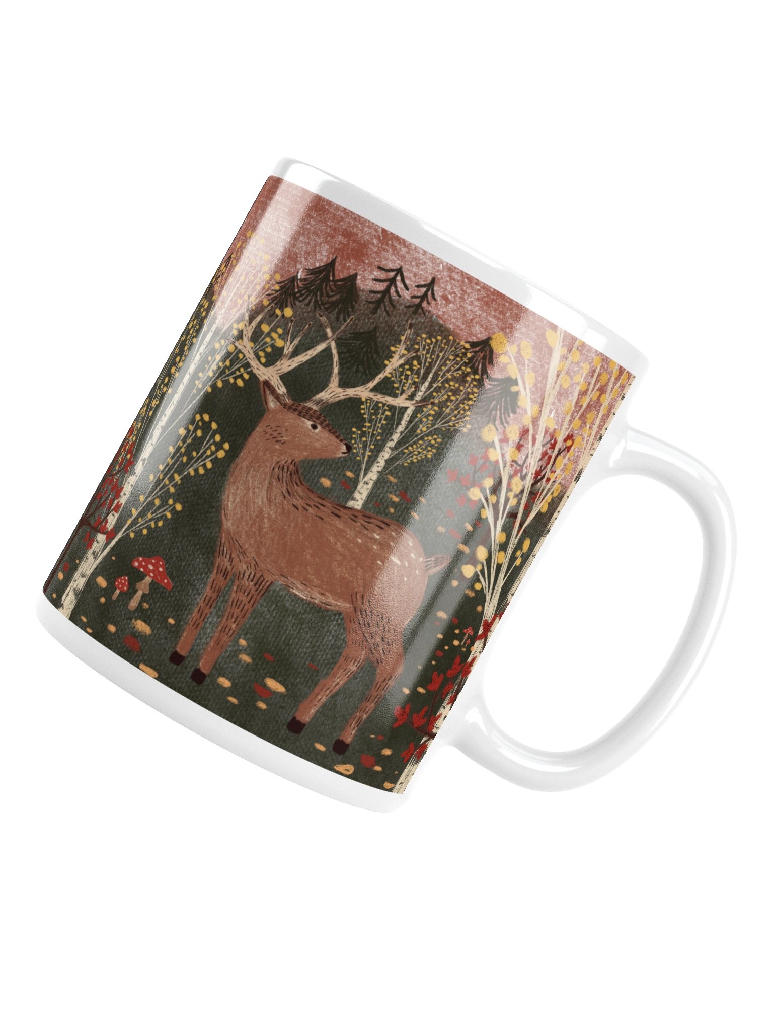 the forest deer mug product image (5)